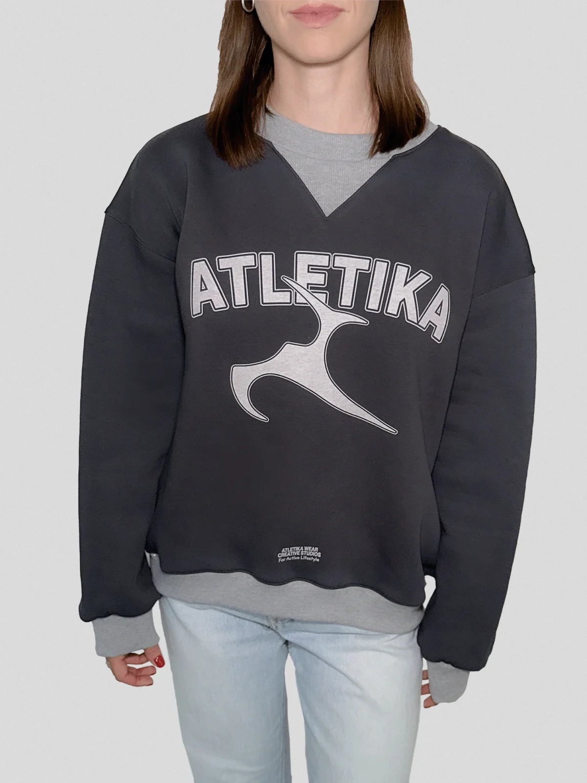 VINTAGE SWEATSHIRT GREY - Image 5