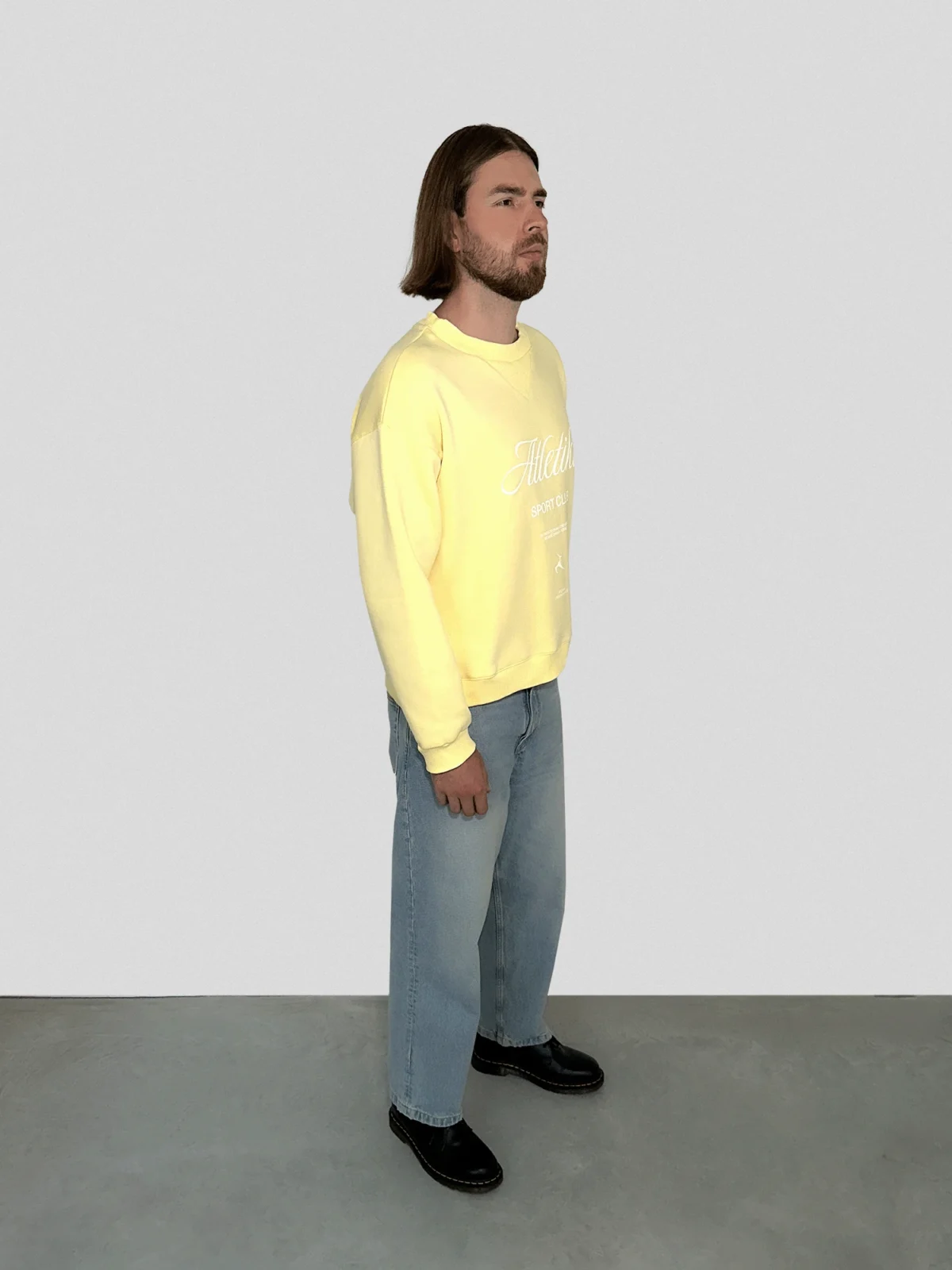 VINTAGE SWEATSHIRT LIGHT YELLOW - Image 3